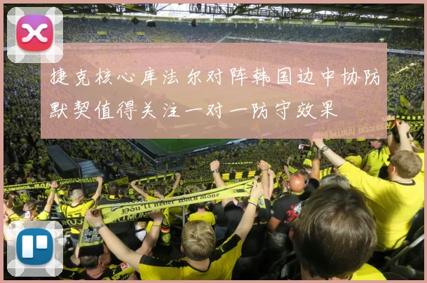 捷克核心库法尔对阵韩国边中协防默契值得关注一对一防守效果